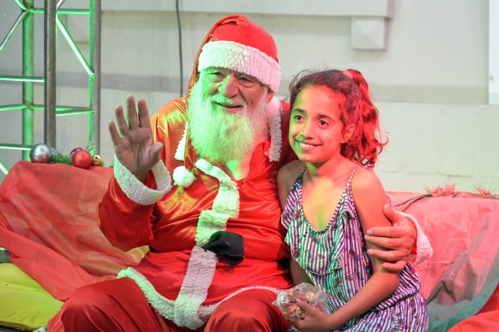 Papá Noel de visita en Arroyito 2023