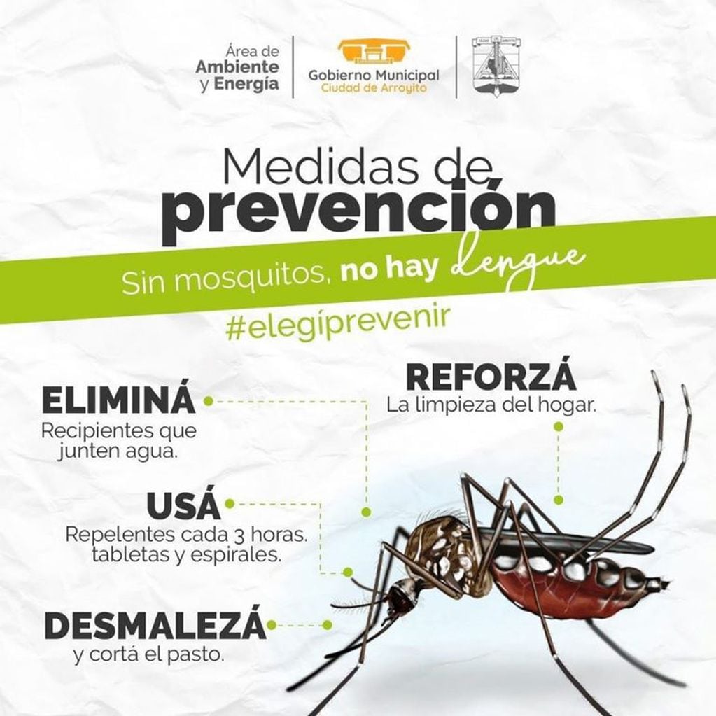 Prevencion contra el dengue en Arroyito