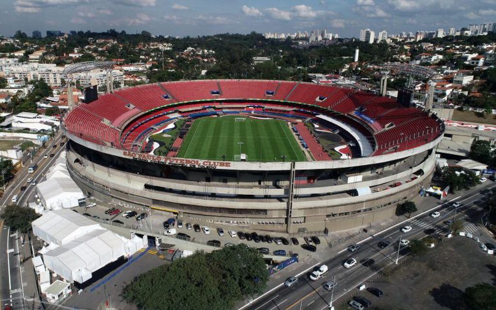 COPAME003. SAO PAULO, 12/06/2019.- Vista aérea del estadio Morumbí, en Sao Paulo (Brasil), donde el próximo viernes tendrá lugar el partido inaugural de la Copa América 2019 entre Brasil y Colombia. EFE/PAULO WHITAKER