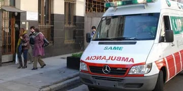 No aparece. Una ambulancia del Same, similar a esta, fue robada en la ciudad de Buenos Aires (DyN).