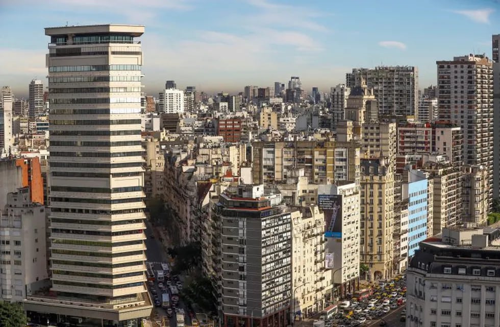Vista área de la Ciudad de Buenos Aires. Foto: EFE/David Fernández.