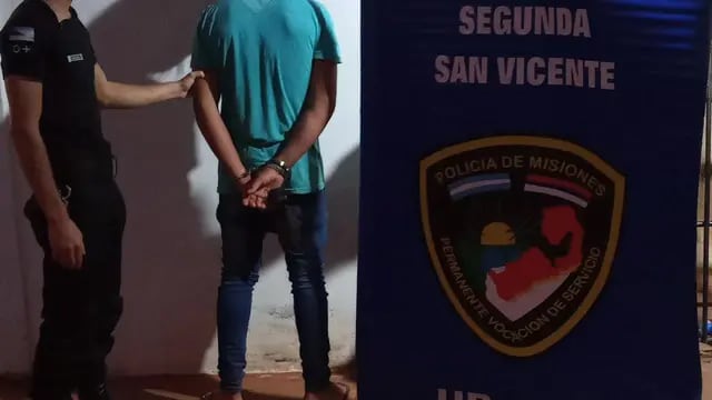 Terminó detenido tras robar varios objetos en San Vicente