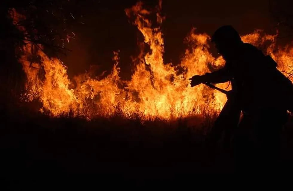 Incendio en Bialet Massé (Gentileza: Ariel Luna)