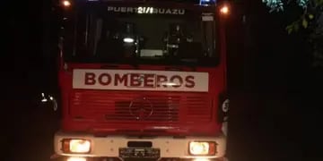 Puerto Iguazú: Bomberos sofocaron un incendio