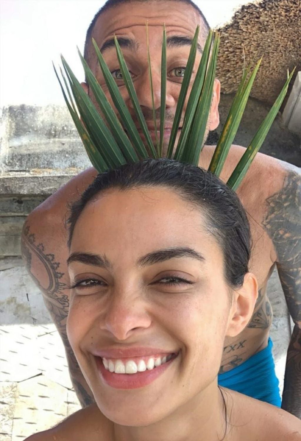 Dani Alves y su mujer, la modelo Joana Sanz, de vacaciones en Bali (Foto: Instagram)