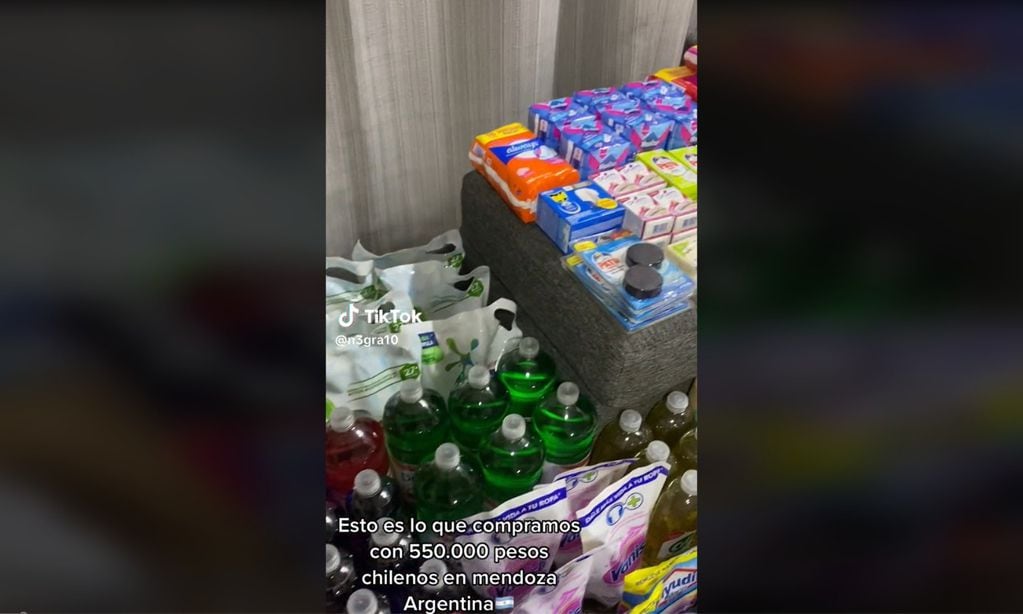 Una pareja chilena compró una cantidad excesiva de mercadería en Mendoza y se volvió viral