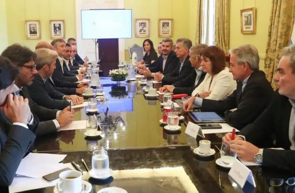 Mauricio Macri, durante la reunión de Gabinete de este martes.