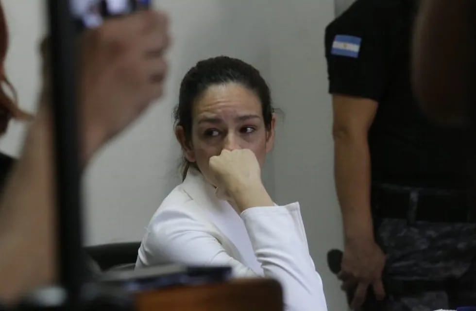 Julieta Silva durante la audiencia en la que recibió prisión domiciliaria.
