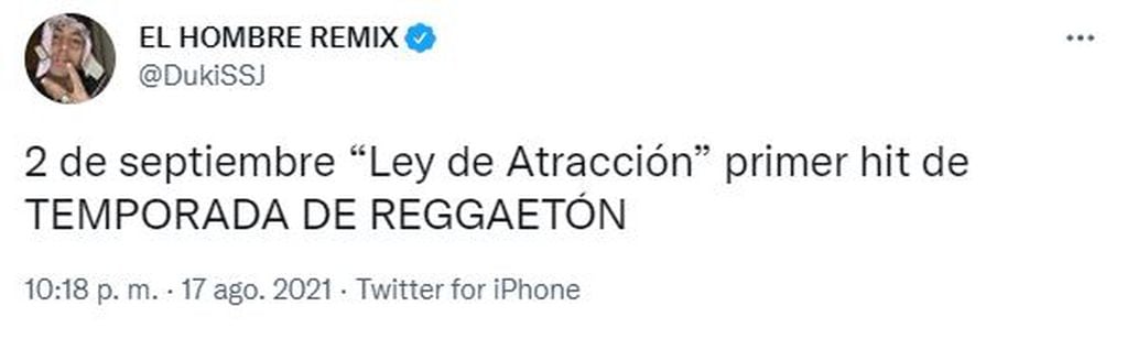 Duki y la "temporada de reggaetón".
