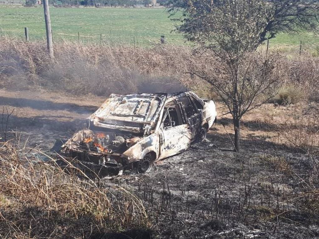 Incendio de un vehículo