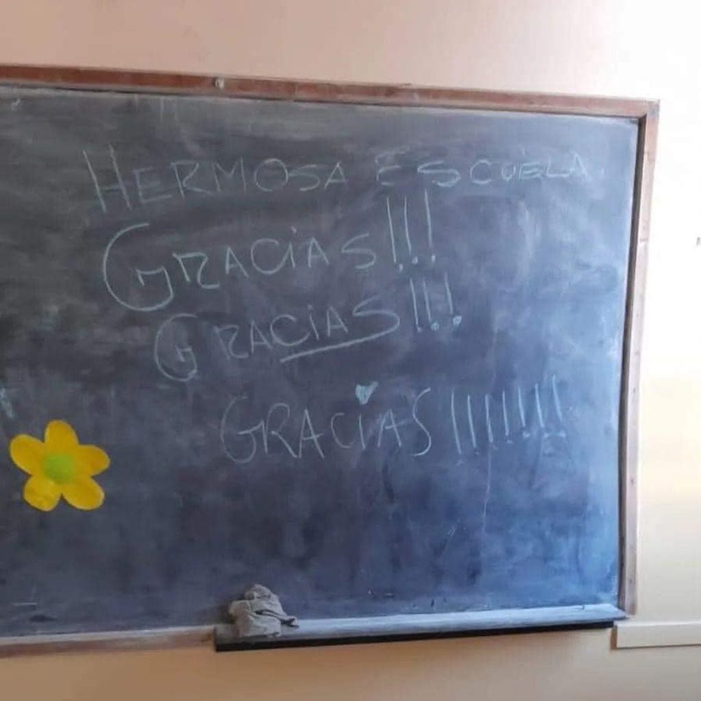 Mensajes en los pizarrones de las escuelas de San Luis tras el Encuentro de Mujeres