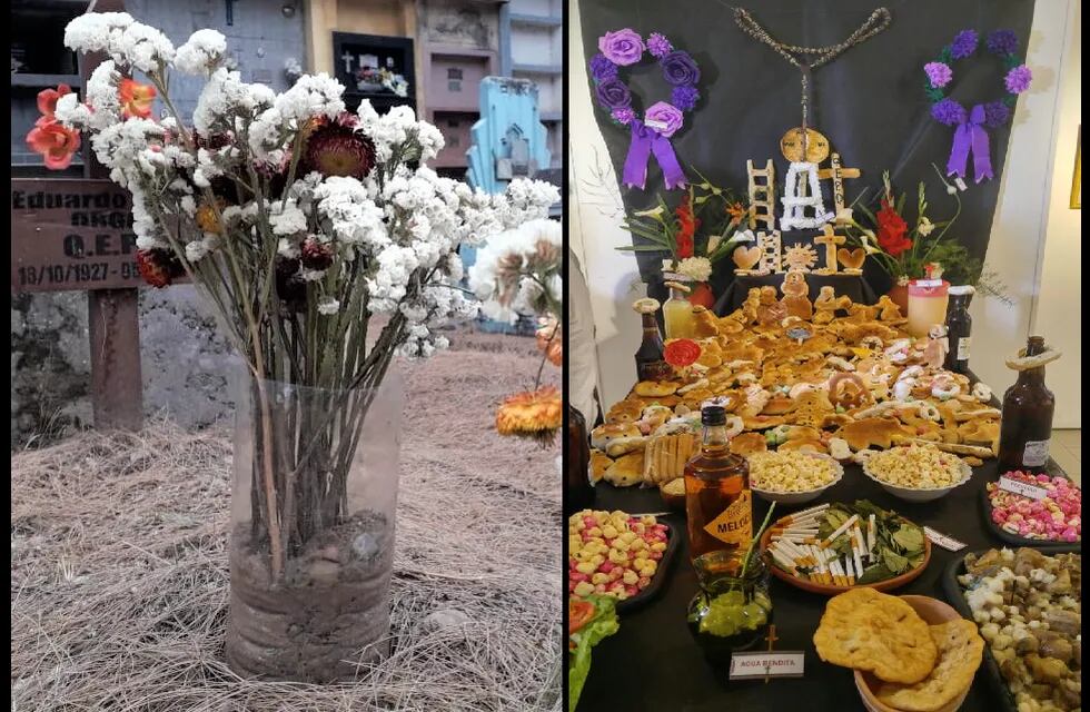 Con flores en las tumbas y ofrendas de pan en las mesas tendidas en los hogares, durante dos días los fieles católicos de Jujuy recuerdan a familiares y amigos fallecidos.