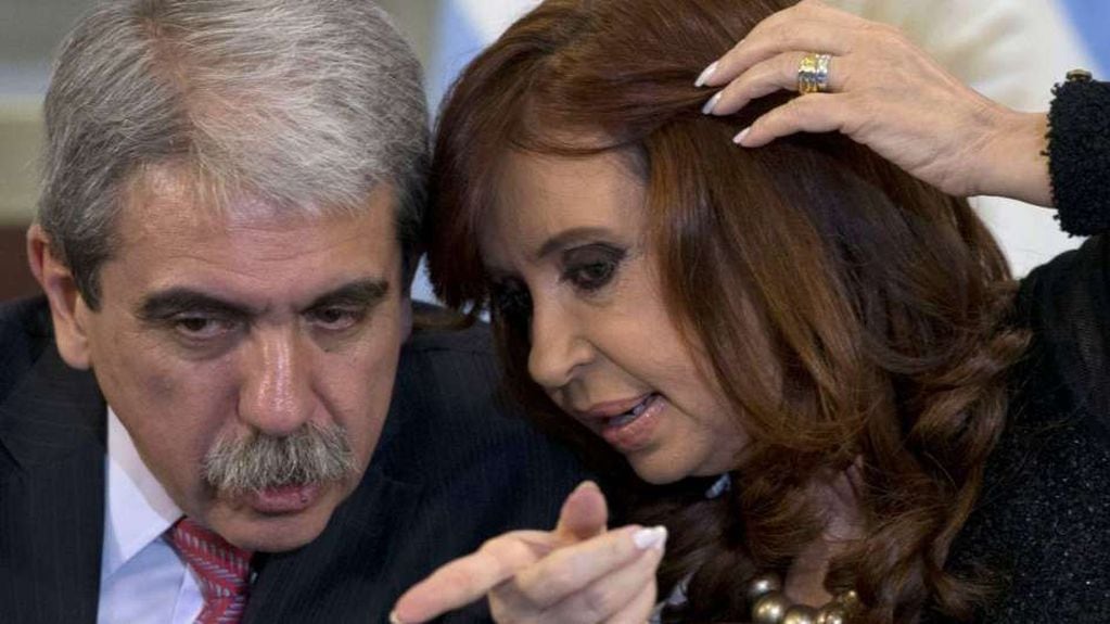 Aníbal Fernández y la ex presidenta Cristina Fernández de Kirchner