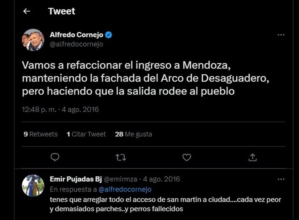 Un tweet sobre Desaguadero se volvió viral y evidenció el desolador estado del ingreso a Mendoza