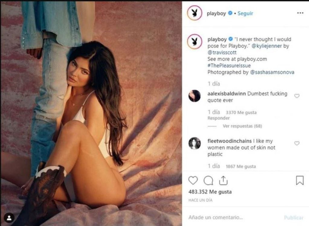 Kylie Jenner Playboy. Foto: Instagram