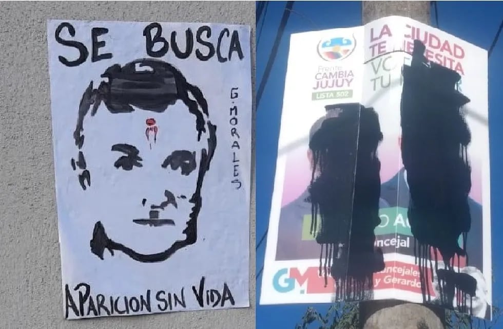 Pegatinas anónimas y carteles de campaña del Frente cambia Jujuy dañados, síntesis de los ataques registrados en las últimas horas.