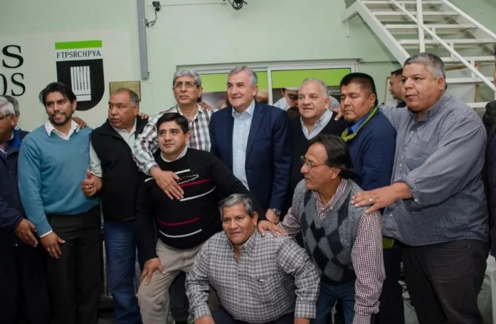 Dirigentes sindicales adhieren a la reelección de Macri, en Jujuy