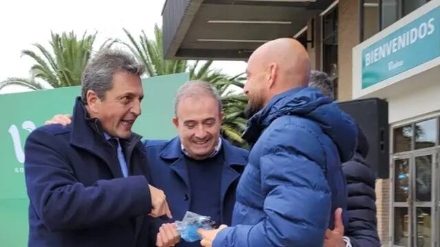Sergio Massa felicitó a Fabricio Elgorriaga