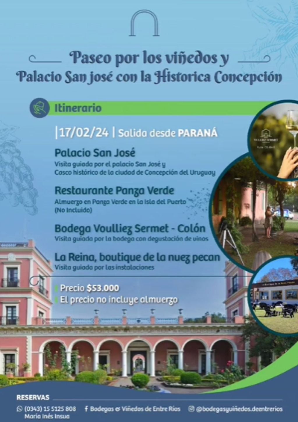 visita guiada al Palacio San José.
