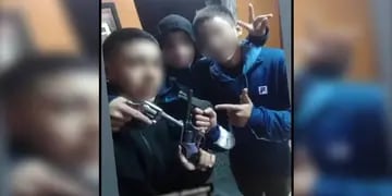 Tres chicos de 14,15 y 16 años detenidos por el crimen del remisero. Sus fotos en redes sociales. (Gentileza Puntal)