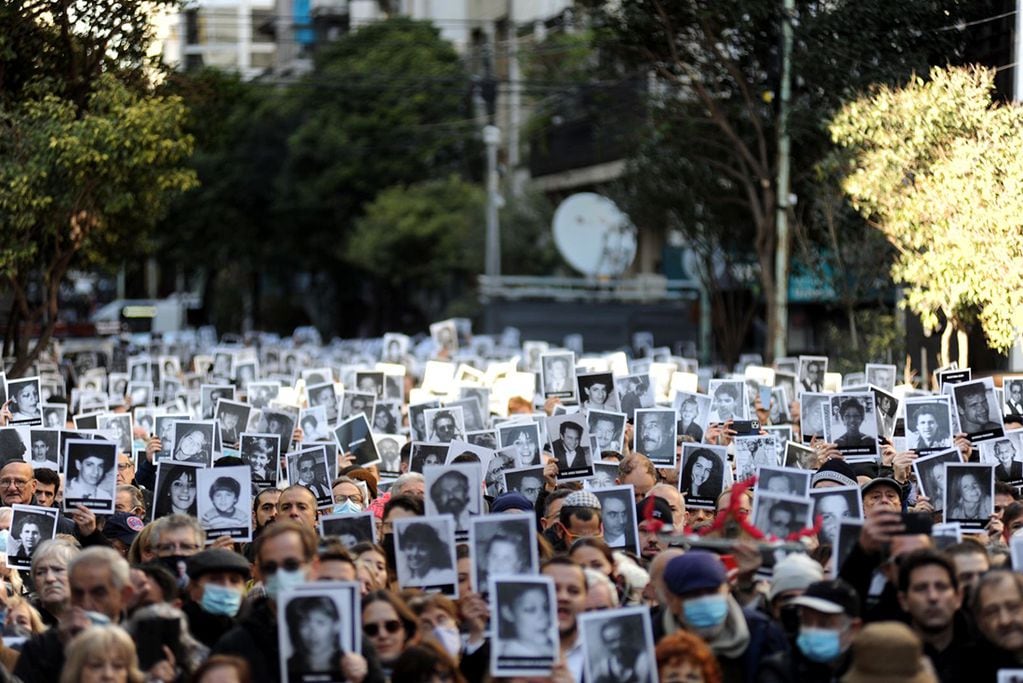 A 28 años del atentado a la Amia. Foto: Federico López Claro.