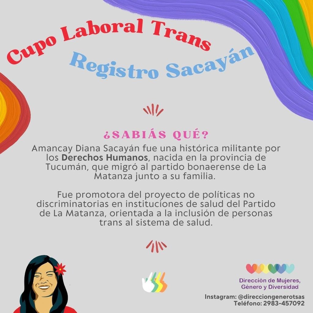 Cupo Laboral Trans en Tres Arroyos: inscripciones para el Registro Sacayán