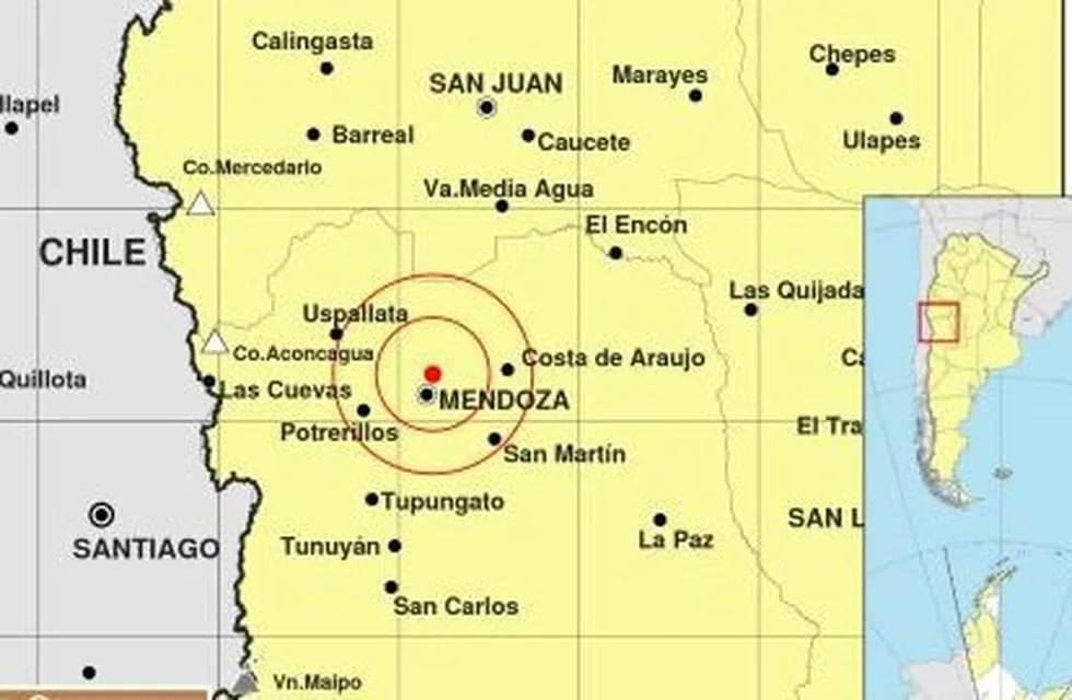 temblor en Mendoza