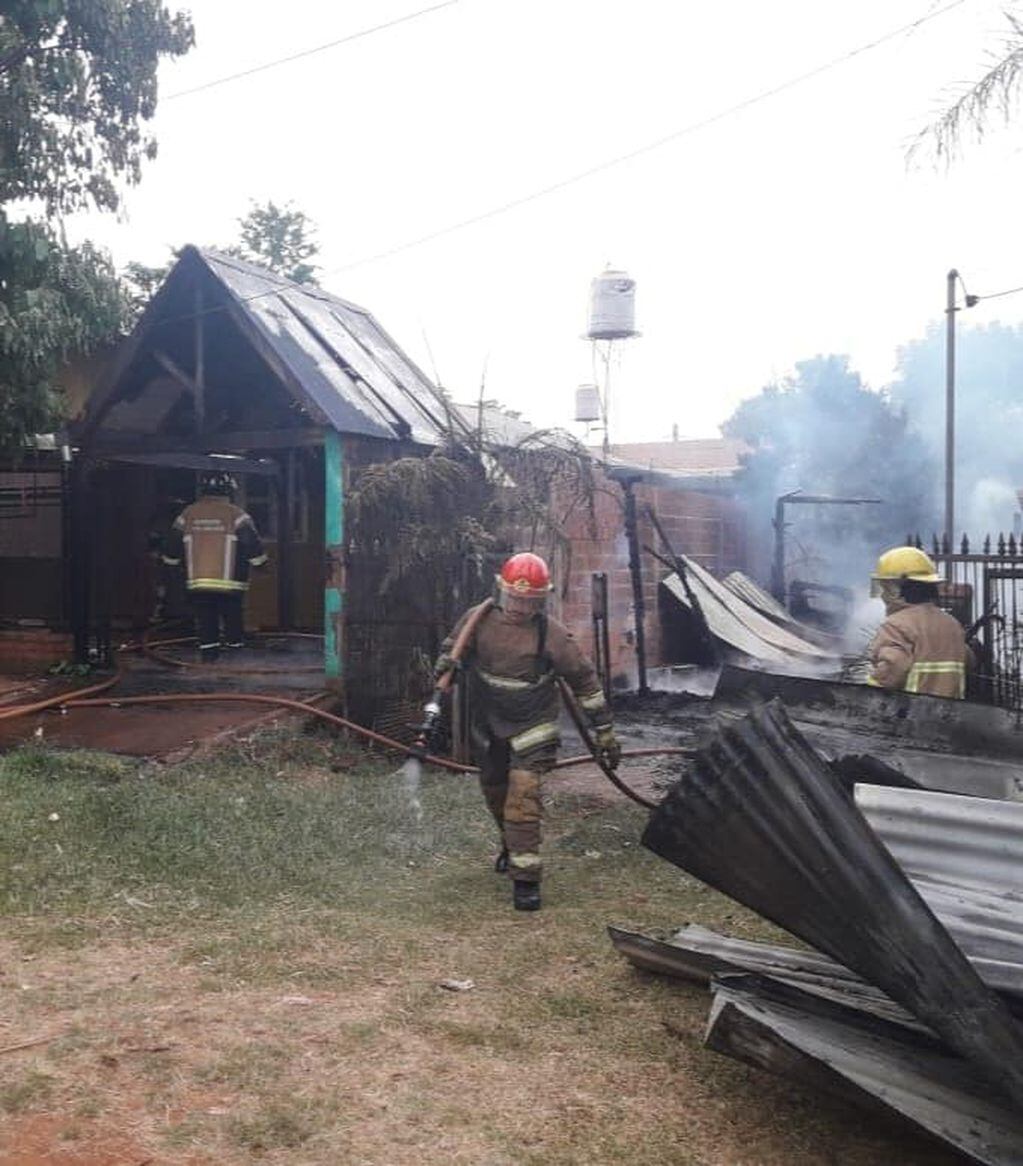 Puerto Iguazú: incendió la vivienda de su ex pareja y fue detenida.