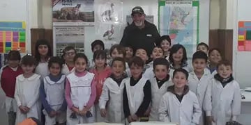 La Escuela Primaria Nº 1 de Tres Arroyos recibió al Guardafauna Eduardo Álvarez