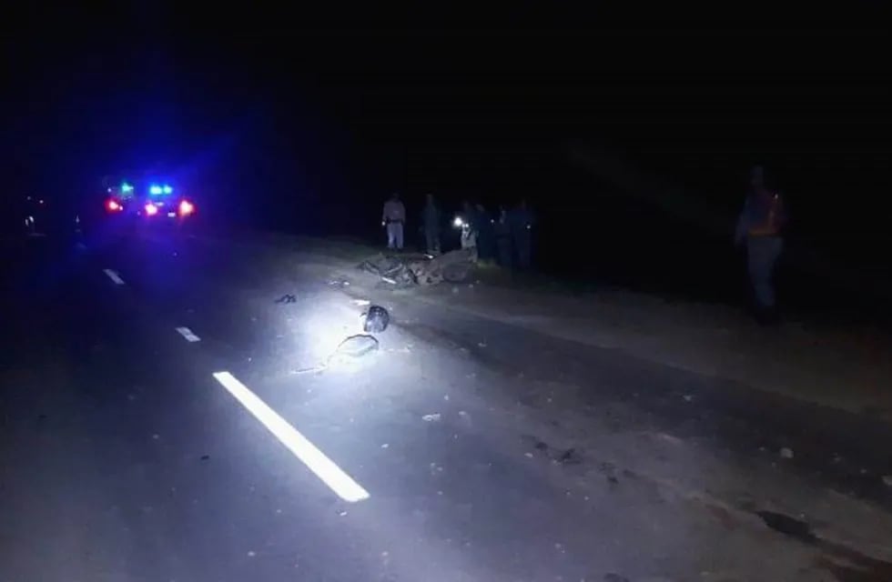 Tres Lagunas: choque frontal entre una moto y una camioneta con el resultado de un fallecido