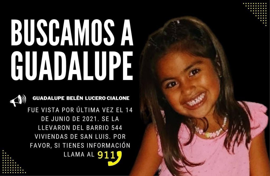Caso Guadalupe Lucero: presentaron un proyecto para que el Gobierno actualice la foto de su búsqueda