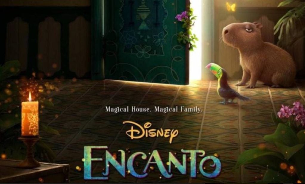 Un carpincho protagoniza la portada de "Encanto", la nueva película de Disney.
