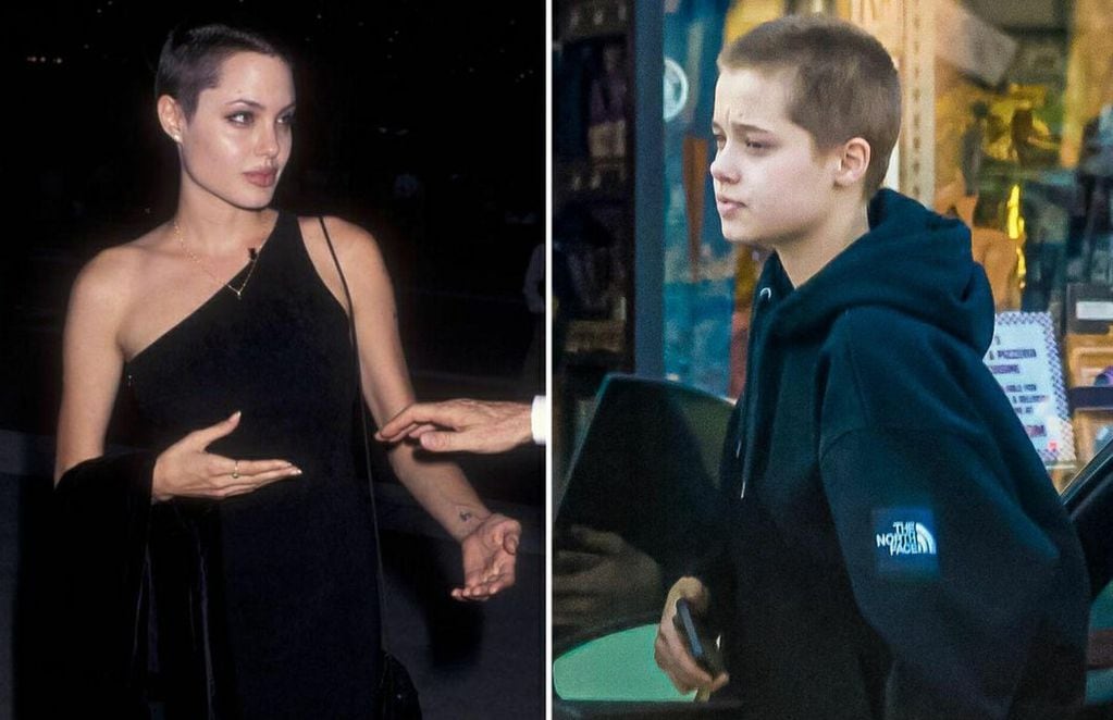 Shiloh Jolie Pitt decidió raparse y se ve muy parecida a su madre, cuando ella también lo hizo.
