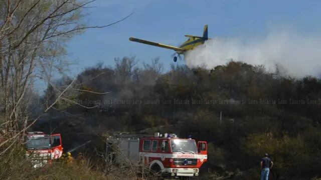 Alerta extrema. Los incendios forestales se están dando con frecuencia en la provincia de Córdoba. (Eduardo Loza)