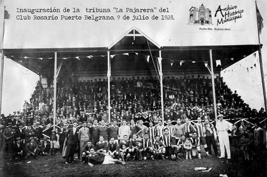 Inauguración de "La Pajarera". Club Rosario Puerto Belgrano,  1928
