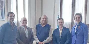 El intendente Sánchez se reunió con autoridades del Banco Provincia