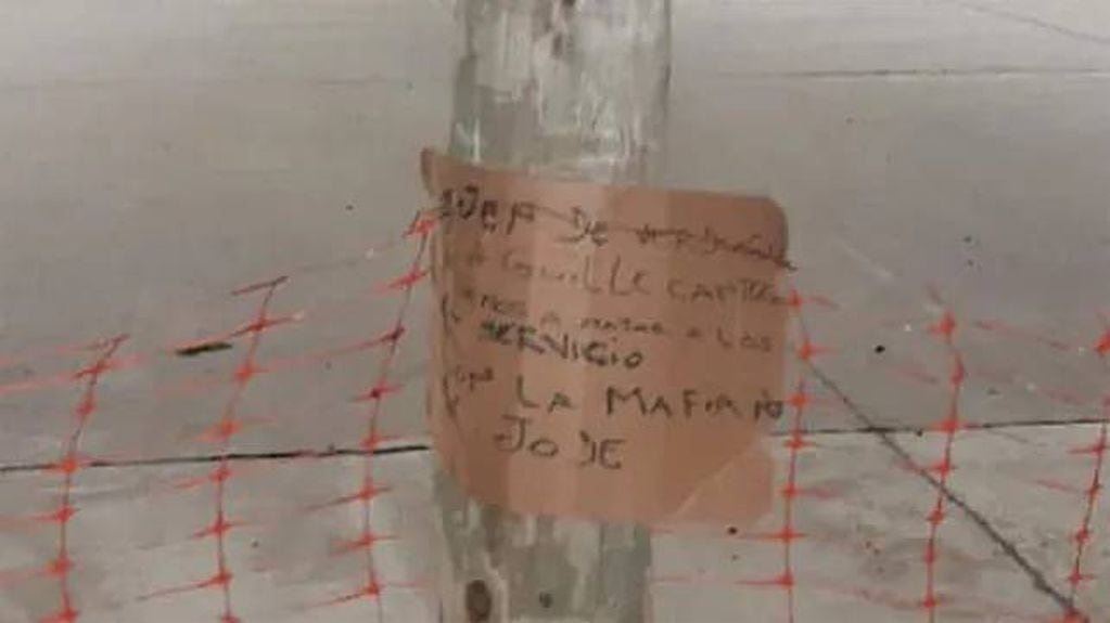 Amenaza con sello de Los Monos en la cárcel de Marcos Paz.