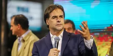 Lacalle Pou. El presidente de Uruguay confirmó la llegada de vacunas al país sudamericano. (DPA)