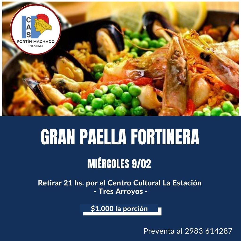 Paella Fortinera del CAS Fortín Machado