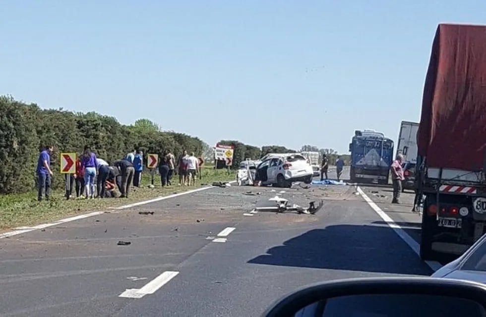 Un accidente fatal en la autopista a Santa Fe. (Mariana Alegre)
