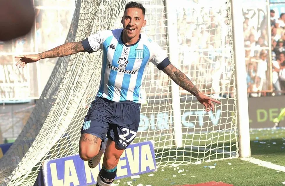 Javier Correa y sus dos goles del Cilindro, para que Racing entre a la Sudamericana (La Voz).