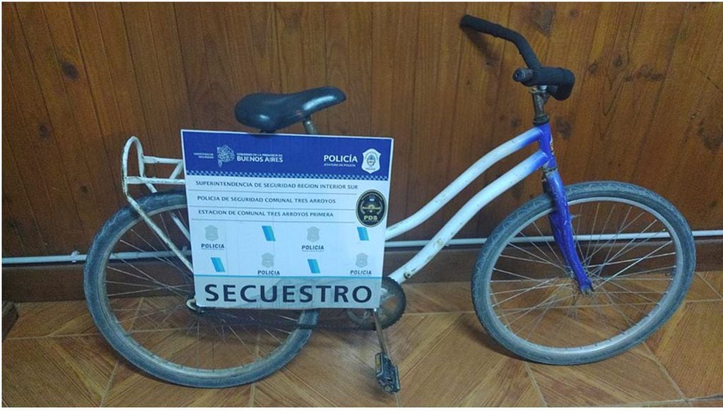 Tres Arroyos: Aprehendido por robar una bicicleta y teléfono celular