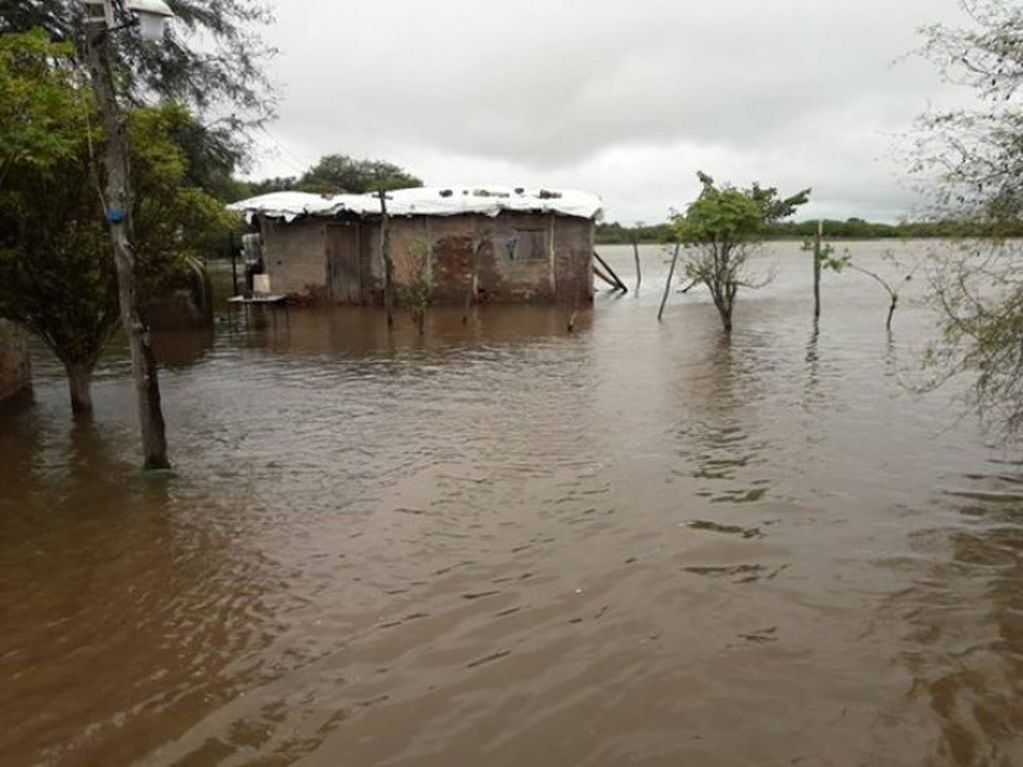 Inundaciones en la localidad de Mesón de Fierro (Web).