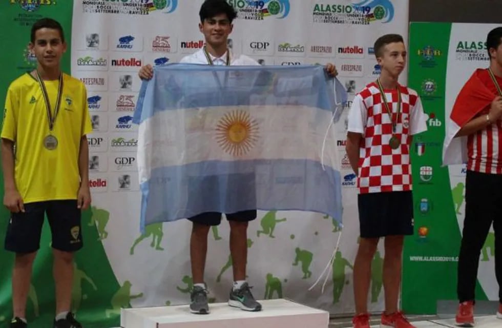 Facundo Capdevila, campeón mundial de bochas Sub18.