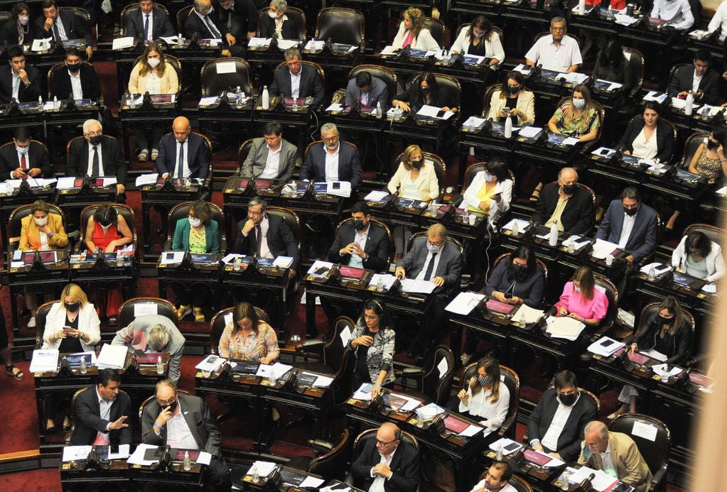 Congreso de la Nación, Cámara de Diputados, Presupuesto 2022 . BLOQUE Frente de Todos , Foto Federico López Claro