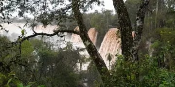 Por la crecida del río Iguazú, cierran temporalmente el circuito de la Garganta del Diablo