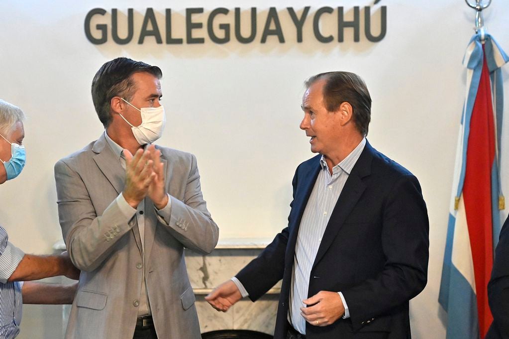 Gustavo Bordet, gobernador de Entre Ríos en Gualeguaychú