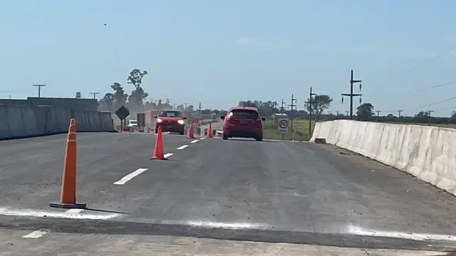 Nuevo puente sobre el Vila - Cululú en la autopista de la ruta 34