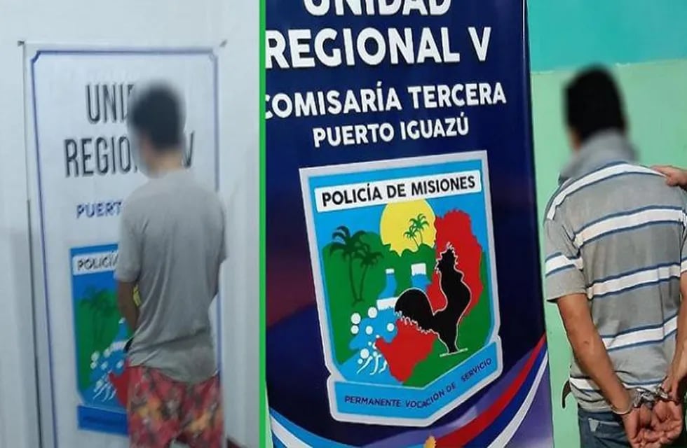 Dos individuos fueron detenidos por violencia de género en Puerto Iguazú.