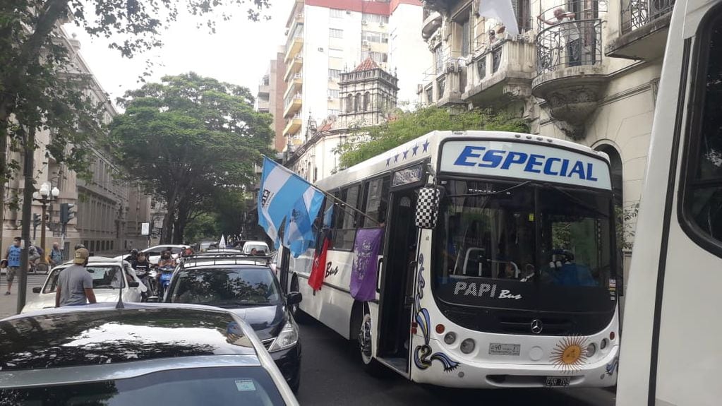 Caravana por el Día de la Militancia en el centro de Rosario